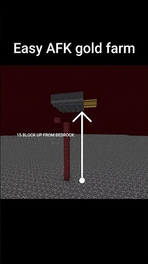 Easiest AFK gold farm ever #minecraft #gaming #minecraftbuilding #redstone