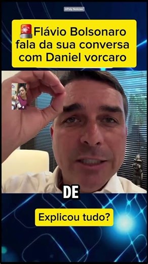 🚨 EXCLUSIVE: Flávio Bolsonaro opens up about Daniel Vorcaro