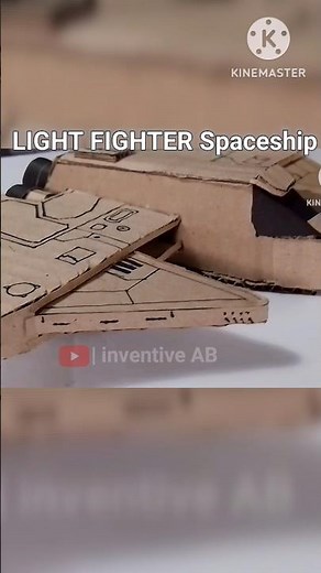 DIY Cardboard SPACESHIP #shorts