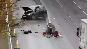 Police release shocking footage of drink driving M3 crash
