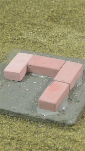 Building a Mini Windmill House with Bricks 🏠🧱 | Full Construction Process #miniature #diy