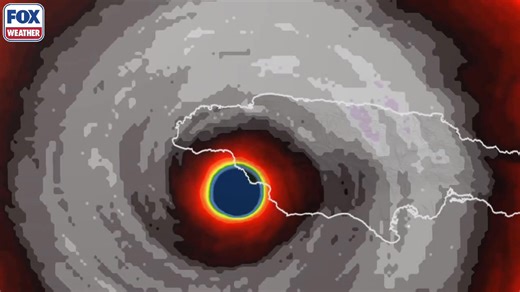 107K views · 385 reactions | CATASTROPHIC LANDFALL : Hurricane Melissa makes landfall near New Hope, Jamaica as a monster Category 5 hurricane that ties for the most intense landfall on record in the Atlantic basin #hurricane #jamaica #weather #foxweather | FOX Weather | Facebook