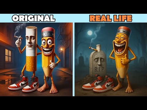 Brainrots Memes When There Friend Die | Brainrot Original vs Real life | Brainrot Animation