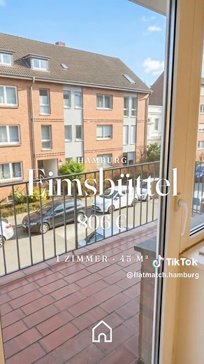 45m² 1-Zimmer-Wohnung in Hamburg Eimsbüttel unter 1.000€