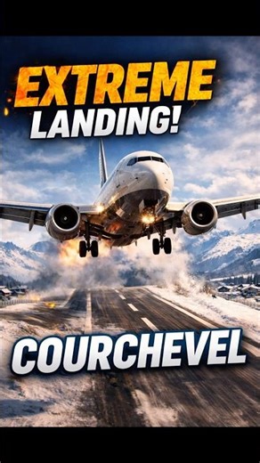 A320 EXTREME COURCHEVEL LANDING — Overshoot & Engine Fire | RFS