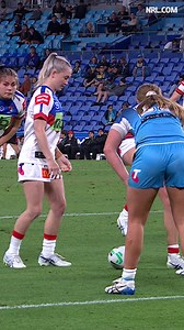 Try saver Tuesday 🦺 Brittany Breayley-Nati showed absolute STRENGTH denying Millie Boyle that close to the line 💪 | NRLW