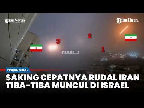 Iranian missiles so fast that they suddenly appeared and hit Israeli territory.