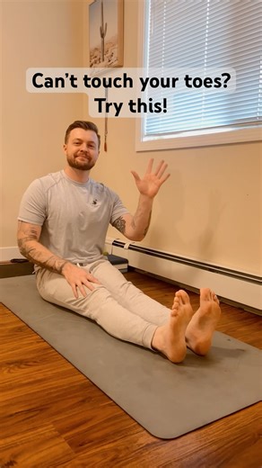 Can’t Touch Your Toes? Try This! #stretch #stretching