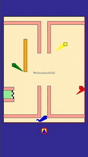 Who will be the Winner? Square Race! 🟦🟥🟨🟩 #squarerace