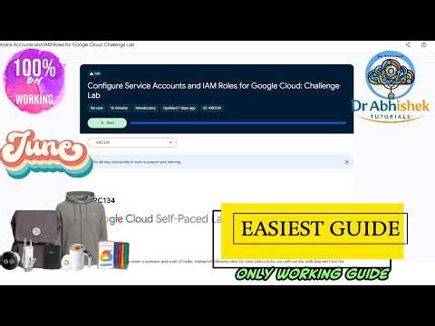 Configure Service Accounts and IAM Roles for Google Cloud: Challenge Lab | JUNE 2026 #ARC134