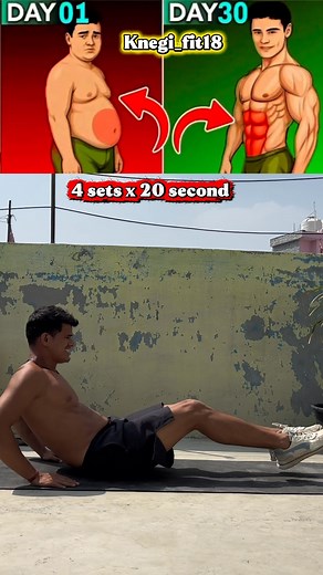 HIIT 🔥Abs Workout 🔥For Beginners . . . #abs #absworkout #bellyfatloss #fatloss | Kamal Negi