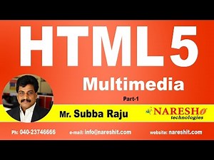 HTML5 Multimedia Part 1 | Web Technologies Tutorial | Mr. Subba Raju