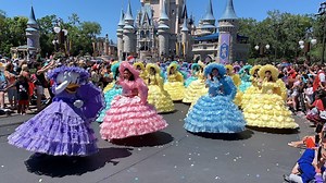 Happy Easter! Join Mr. & Mrs. Easter Bunny, the Azalea Trail Maids‬ from Mobile, AL and a gathering of Disney friends as they celebrate Easter Sunday at the Magic Kingdom from 2019. | Attractions Magazine
