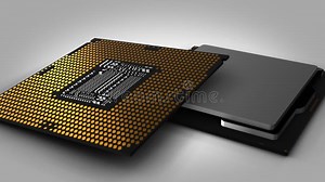 CPU zoom out stock video. Video of component, computing - 185578905