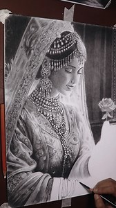 119K views · 2.4K reactions | Indian Princess Part 2 Beautiful drawing work by Adi Setiawan Medium: Charcoal on paper Adi Setiawan is a student at veriartcenter.com ... | Veri Art | Facebook