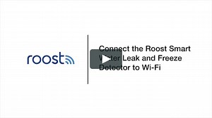 Connect the Roost Water Leak and Freeze Detector to Wi-Fi