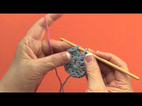 Changing Color With a Slip Stitch (Right Hand)