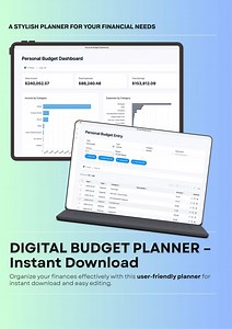 Digital Budget Planner, Easy Budget, Finance Tracker, Income and Expense Tracker, Home Budget Expense Tracker, Personal Finance Planner - Etsy
