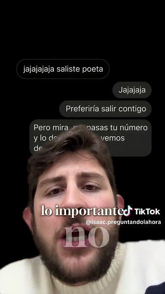 Análisis de conversación para ligar. Errores típicos cuando prácticas juego de texto. Si quieres una asesoría personalizada y que yo revise tus conversaciones y te ayude a conseguir citas con las mujeres que te gustan, escríbeme un mensaje con la palabra MENTORIA @isaac.preguntandolahora #juegodetexto #textgame #ligarporchat