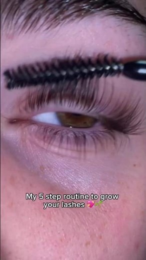 5 Steps to Grow Lashes 😍 | Vaseline Lash Hack! #vaseline #vaselineuses #lashes