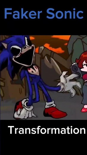 Faker Sonic Transformation #sonicexe #fnf