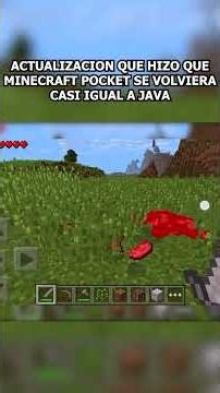 Asi MINECRAFT POCKET se igualo a JAVA #minecraft #minecraftshorts #minecraftpe #gaming #gamer