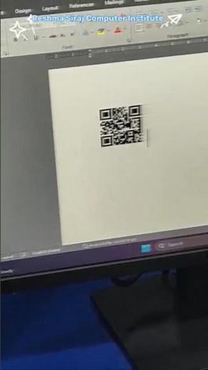 MS Word Me QR Code Kaise Banaye | Easy Trick 🔥 | #Reshmasirajcomputer | #excelqrcodechim #computer