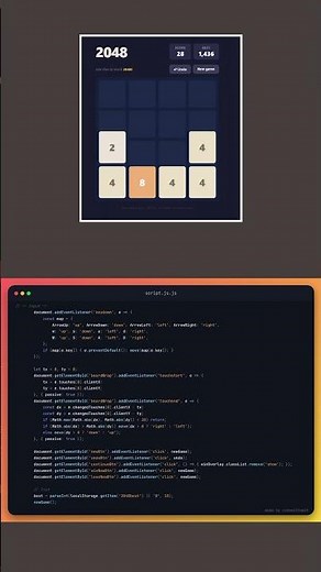 How to Make This 2048 Sliding Tile Game ⚡ 🚀 ✨