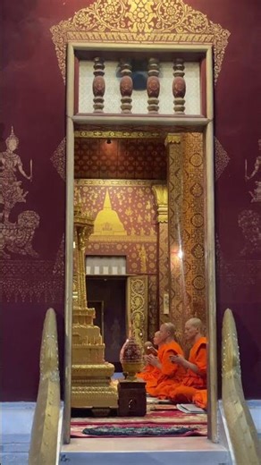 Night time chanting in Luang Prabang