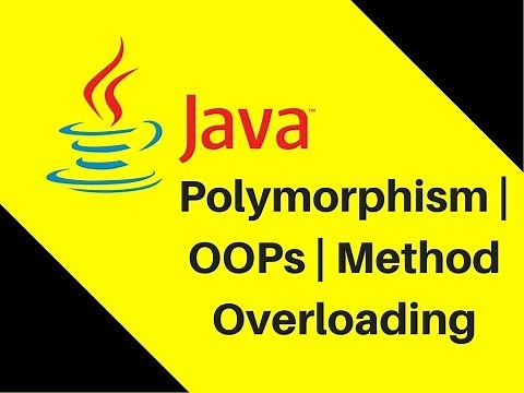8.8 Polymorphism | OOPs | Method Overloading