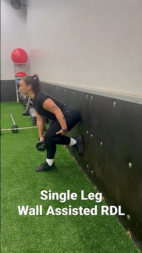 Single Leg Wall Assisted RDL