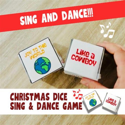 Christmas Sing and Dance Dice Game for Kids – Printable Activity (digital Download) - Etsy