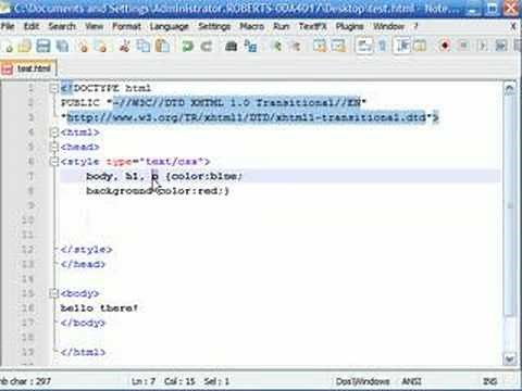 CSS Tutorial - 3 - Grouping Elements