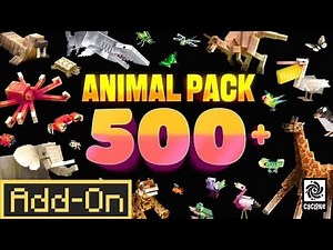 animal pack 500+ 1.0 addon brings 500 animals to minecraft bedrock edition survival!