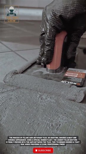 Effortless Tile Grouting! | Innovative Grout Application Tool for Perfect Joints#TileGrout