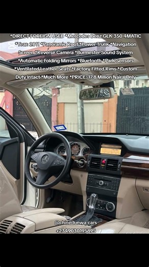 FOREIGN USED Mercedes Benz GLK 350 4MATIC 2011 *17.8m Naira #fyp #fypシ #fypシ゚viral #chinedunwa_cars