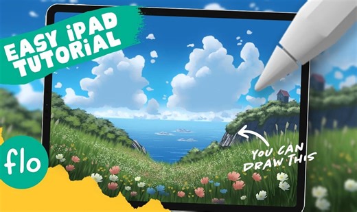 【Procreate】You Can Draw This in PROCREATE 手把手一步步教你绘制美丽的海湾插画 from Art with flo