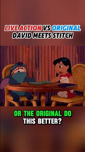 ORIGINAL and Disney Live action remake! Lilo & stitch David meets stitch! Nani gets fired Hoola!