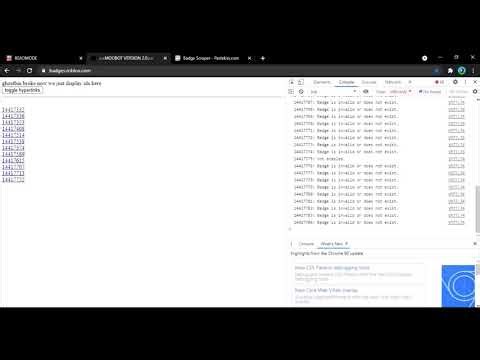 How to use Badge Scraper