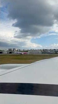 離陸直前のアナウンス