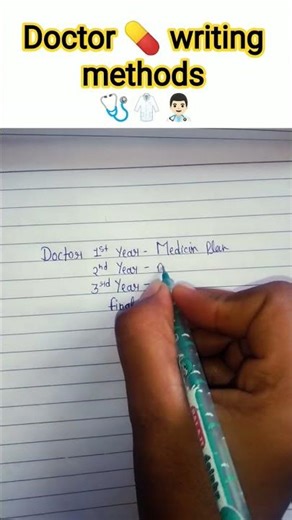 🩺👨🏻‍⚕️ doctor 💊 writing methods #viral #handwriting