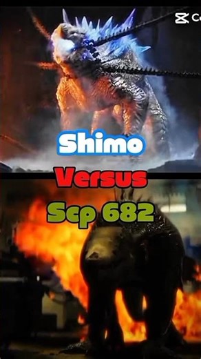 Shimo vs Scp 682 #vsdebates #scpfoundation #scp682 #godzillaxkongthenewempire #shimo #vsedit #edit