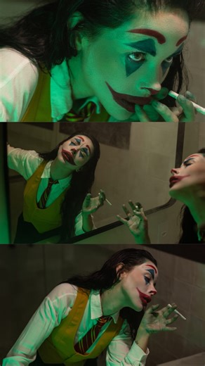Amanda Welp ✨ | for day #12 of #theimpossiblecosplaychallenge Joker, in the bathroom scene. which is for me, the most intense scene of his. the theme for... | Instagram