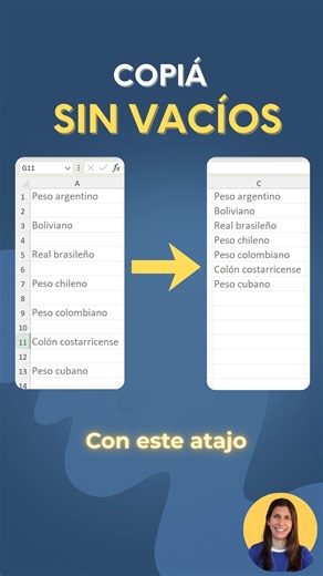 4.8K views · 40 reactions | ¿Querés copiar solo las celdas que tienen datos en Excel sin perder tiempo seleccionando una por una? 1. Selecciona toda la columna 2. Oprime el atajo F5 3. Ve a Especial 4. Elige la opción Constantes o fórmulas 5. Aceptas 6. Copias y pegas | PlanillaExcel.com | Facebook
