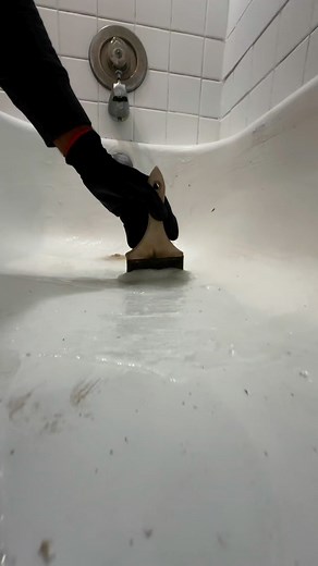 If your bathtub is peeling, it should be stripped and refinished. The peeling indicates that the previous finish has deteriorated, and the surface needs to be properly prepped and recoated. The process involves: 📌 Stripping: Removing the old, peeling finish completely. 📌 Cleaning Etching And Sanding: Thoroughly cleaning and sanding the surface to create a smooth, even base. 📌 Applying Primer: Applying a primer to ensure proper adhesion of the new finish. 📌 Refinishing: Applying multiple laye