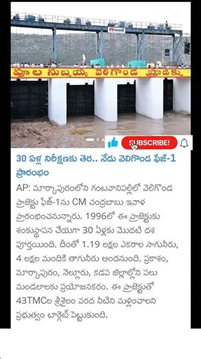 veligonda project phase 1 open