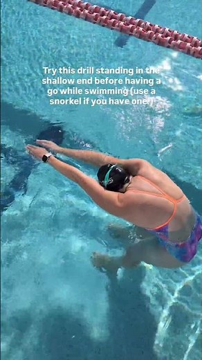 Try this drill to improve your freestyle/front crawl catch! #frontcrawl #freestyle #swim #fyp #viral