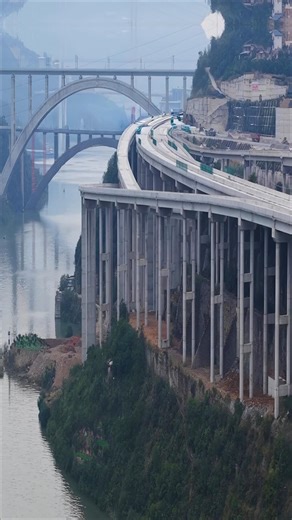 Building a Highway on a Cliff 😱 100m Piers Under Construction