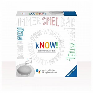 242K views · 145 reactions | Erst denken, dann googlen: Quizze bei kNOW! mit Google Assistant, über 1.500 Fragen und in 12 Spielmodi.  https://bit.ly/2EGemTK | Ravensburger | Facebook