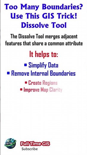 Too Many Boundaries? Use This GIS Trick! 🔥 | Dissolve Tool #gis #spatialdata #dissolve #arcgis